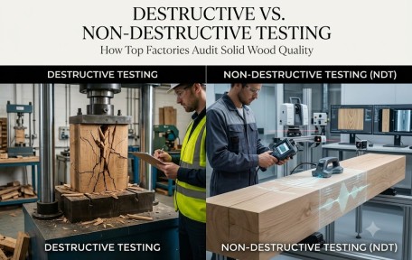 Destructive Testing vs. Non-Destructive Testing (NDT): How Top Factories Audit Solid Wood Quality